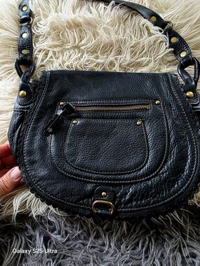 Black Leather Hobo Shoulder Bag - Classic Everyday Style Ellen Tracy Brand